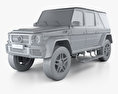 Mercedes-Benz G-class (W463) Maybach Landaulet with HQ interior 2019 3d model clay render