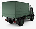 Mercedes-Benz Unimog U5000 Military Truck 2002 3D модель back view