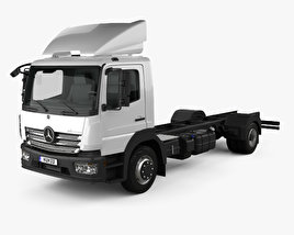 Mercedes-Benz Atego (1530) M-Cab Chassis Truck 2013 3D model