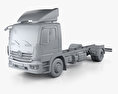 Mercedes-Benz Atego (1530) M-Cab Chassis Truck 2013 3d model clay render