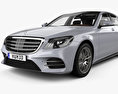 Mercedes-Benz S-class (V222) LWB AMG Line with HQ interior 2018 3d model
