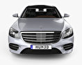 Mercedes-Benz S-class (V222) LWB AMG Line with HQ interior 2018 3d model front view