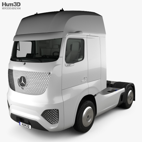 Mercedes-Benz Future Truck con interni 2025 Modello 3D