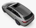 Mercedes-Benz EQC 400 2021 3D-Modell Draufsicht