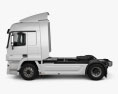 Mercedes-Benz Actros Tractor Truck 2-axle with HQ interior 2014 3d model side view