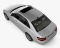 Mercedes-Benz E-class sedan with HQ interior 2012 3d model top view