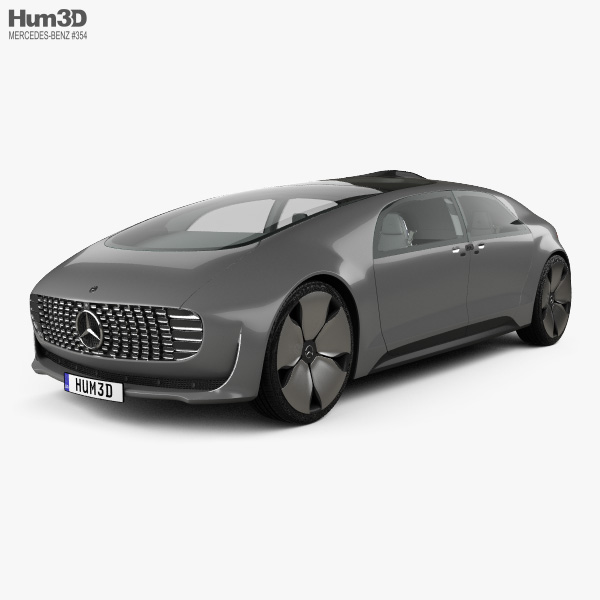 Mercedes-Benz F 015 with HQ interior 2015 3D model