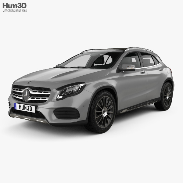 Mercedes-Benz GLAクラス AMG Line HQインテリアと 2017 3Dモデル