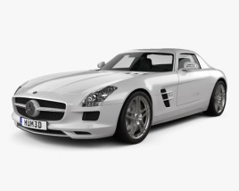 Mercedes-Benz SLS-class with HQ interior 2017 3D model
