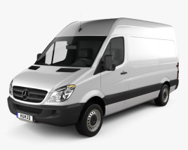 Mercedes-Benz Sprinter Panel Van SWB HR 2010 3D model