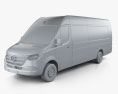 Mercedes-Benz Sprinter 厢式货车 L4H2 2019 3D模型 clay render