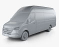 Mercedes-Benz Sprinter 厢式货车 L4H3 2019 3D模型 clay render