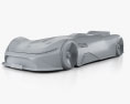 Mercedes-Benz Vision EQ Silver Arrow 2019 3d model clay render