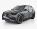 Mercedes-Benz GLE-class AMG Line 2022 3d model wire render