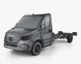 Mercedes-Benz Sprinter (W907) シングルキャブ Chassis L3 2019 3Dモデル wire render