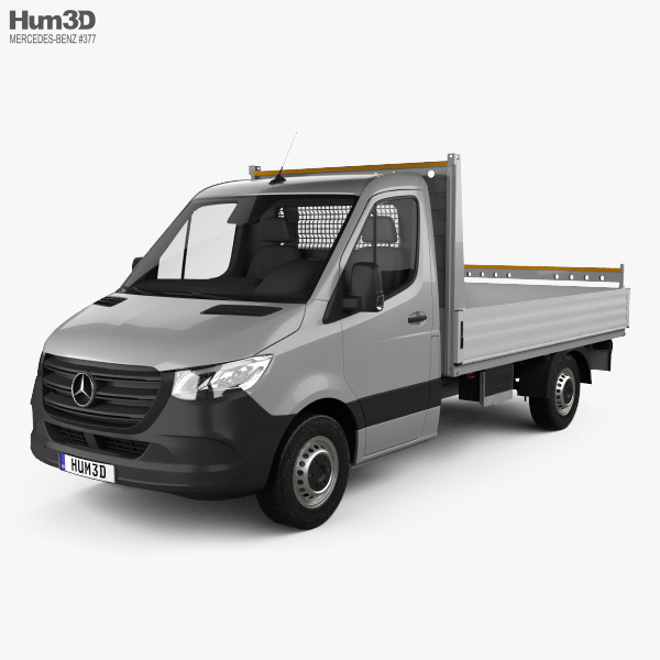 Mercedes-Benz Sprinter (W907) Single Cab Dropside L2 2022 3D model