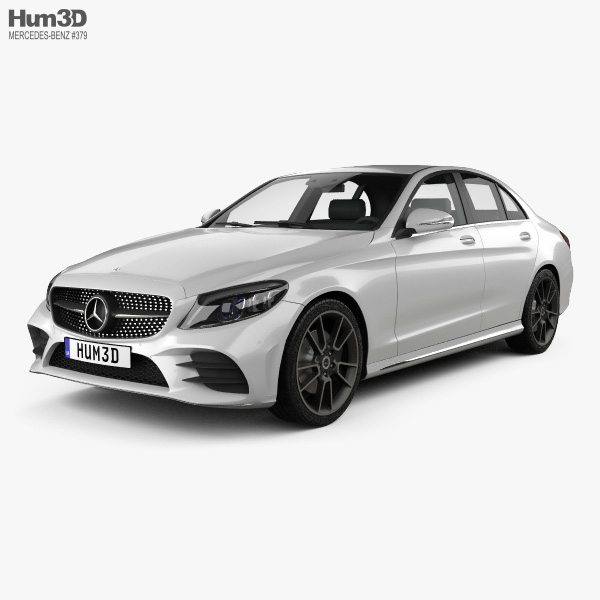 Mercedes-Benz Classe C AMG-line sedan 2018 Modèle 3D