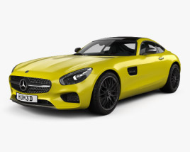 Mercedes-Benz AMG GT with HQ interior 2017 3D model