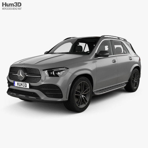 Mercedes-Benz Classe GLE AMG-Line avec Intérieur 2019 Modèle 3D