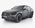 Mercedes-Benz Classe GLC AMG-Line coupé 2022 Modèle 3d wire render