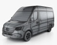 Mercedes-Benz Sprinter Crew Van L2H2 2022 3Dモデル wire render