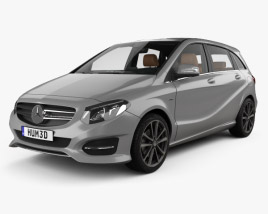 Mercedes-Benz Clase B Urban Line con interior 2014 Modelo 3D