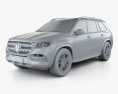 Mercedes-Benz GLS-class 2022 3d model clay render