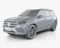 Mercedes-Benz GLS-class AMG-Line 2022 3d model clay render