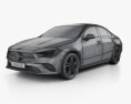 Mercedes-Benz CLA-class 2022 3d model wire render