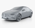 Mercedes-Benz CLA-class 2022 3d model clay render