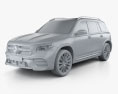 Mercedes-Benz GLB-class AMG-Line 2022 3d model clay render