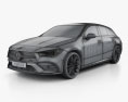 Mercedes-Benz CLA-class Shooting Brake AMG-Line 2022 Modelo 3d wire render