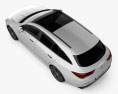 Mercedes-Benz CLA-class Shooting Brake AMG-Line 2022 3D模型 顶视图