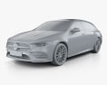 Mercedes-Benz CLA-class Shooting Brake AMG-Line 2022 3D模型 clay render