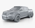 Mercedes-Benz X-Class Carlex EXY Monster X 6X6 2022 3d model clay render