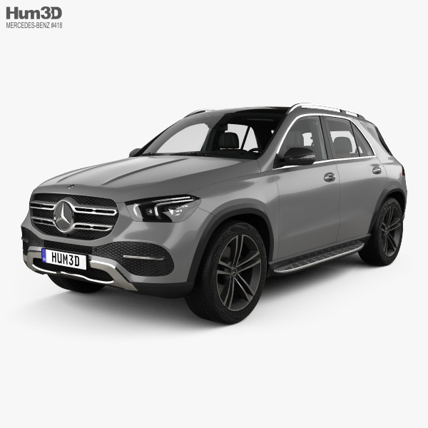 Mercedes-Benz GLE-class with HQ interior 2022 3D model