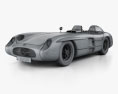 Mercedes-Benz 300 SLR with HQ interior and engine 1955 3d model wire render