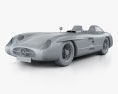 Mercedes-Benz 300 SLR with HQ interior and engine 1955 3d model clay render