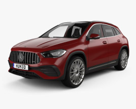 Mercedes-Benz GLAクラス AMG HQインテリアと 2020 3Dモデル