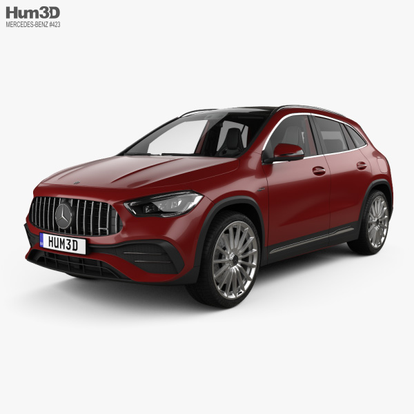 Mercedes-Benz GLA-class AMG with HQ interior 2022 3D model