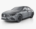 Mercedes-Benz Aクラス L Sport CN-spec セダン 2018 3Dモデル wire render