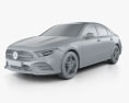 Mercedes-Benz Aクラス L Sport CN-spec セダン 2018 3Dモデル clay render