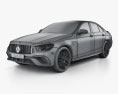 Mercedes-Benz E-Klasse AMG S sedan 2020 3D-Modell wire render