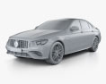 Mercedes-Benz E-Клас AMG S Седан 2022 3D модель clay render