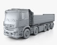 Mercedes-Benz Arocs 自卸式卡车 5-axle 2013 3D模型 clay render