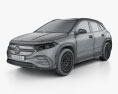 Mercedes-Benz EQA AMG-Line Edition 1 2022 3D模型 wire render