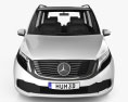 Mercedes-Benz EQV 2022 3D模型 正面图
