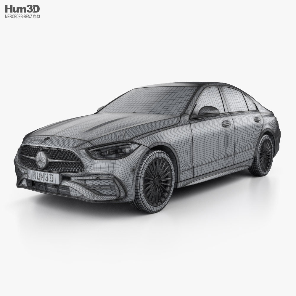 Mercedes Benz C Class Amg Line Sedan 21 3d Model Vehicles On Hum3d