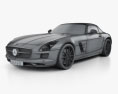 Mercedes-Benz SLS级 雙座敞篷車 2011 3D模型 wire render