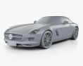 Mercedes-Benz SLS级 雙座敞篷車 2011 3D模型 clay render